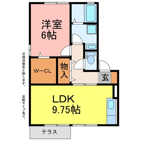 ヴィラージュルピナの物件間取画像